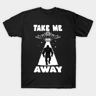 Bigfoot And UFO T-Shirt